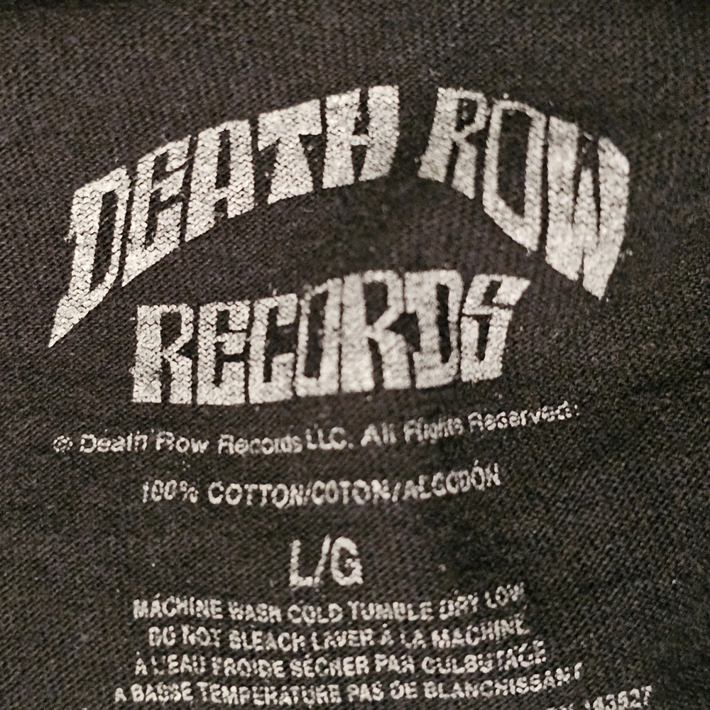 Like New!! Men's Glow-In-The-Dark Death Row Records Tee - Size LG - Picture 6 of 6